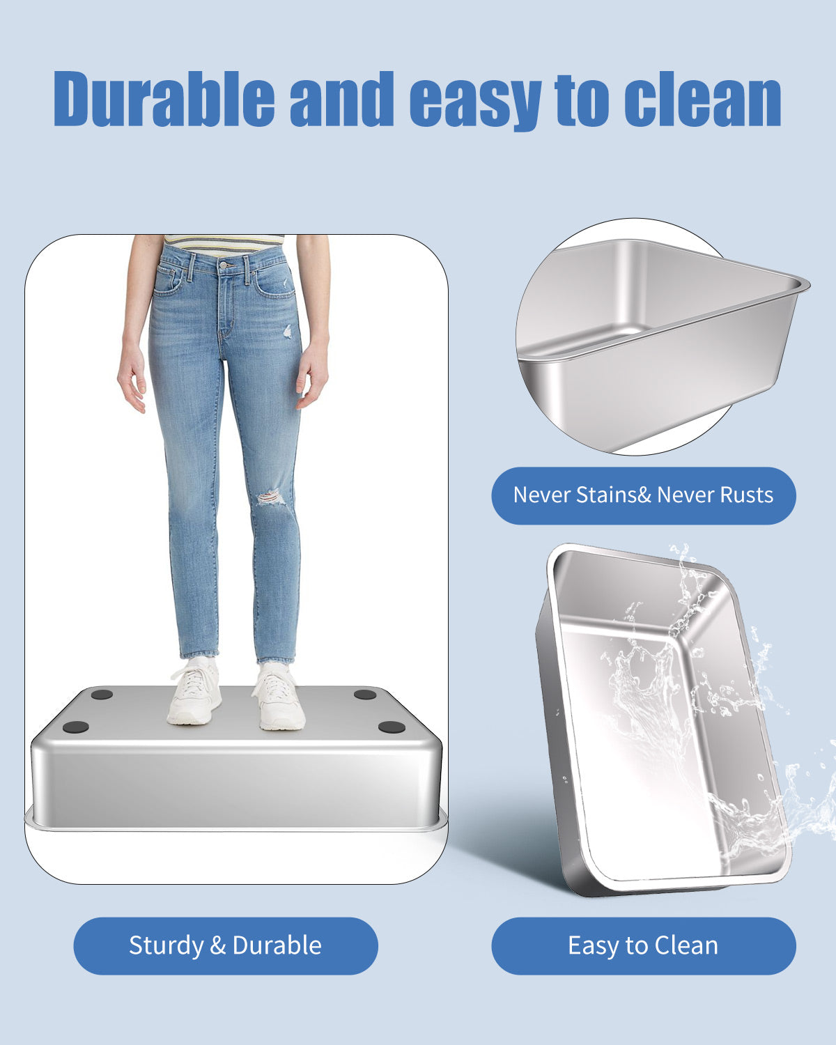 Stainless Steel Cat Litter Box