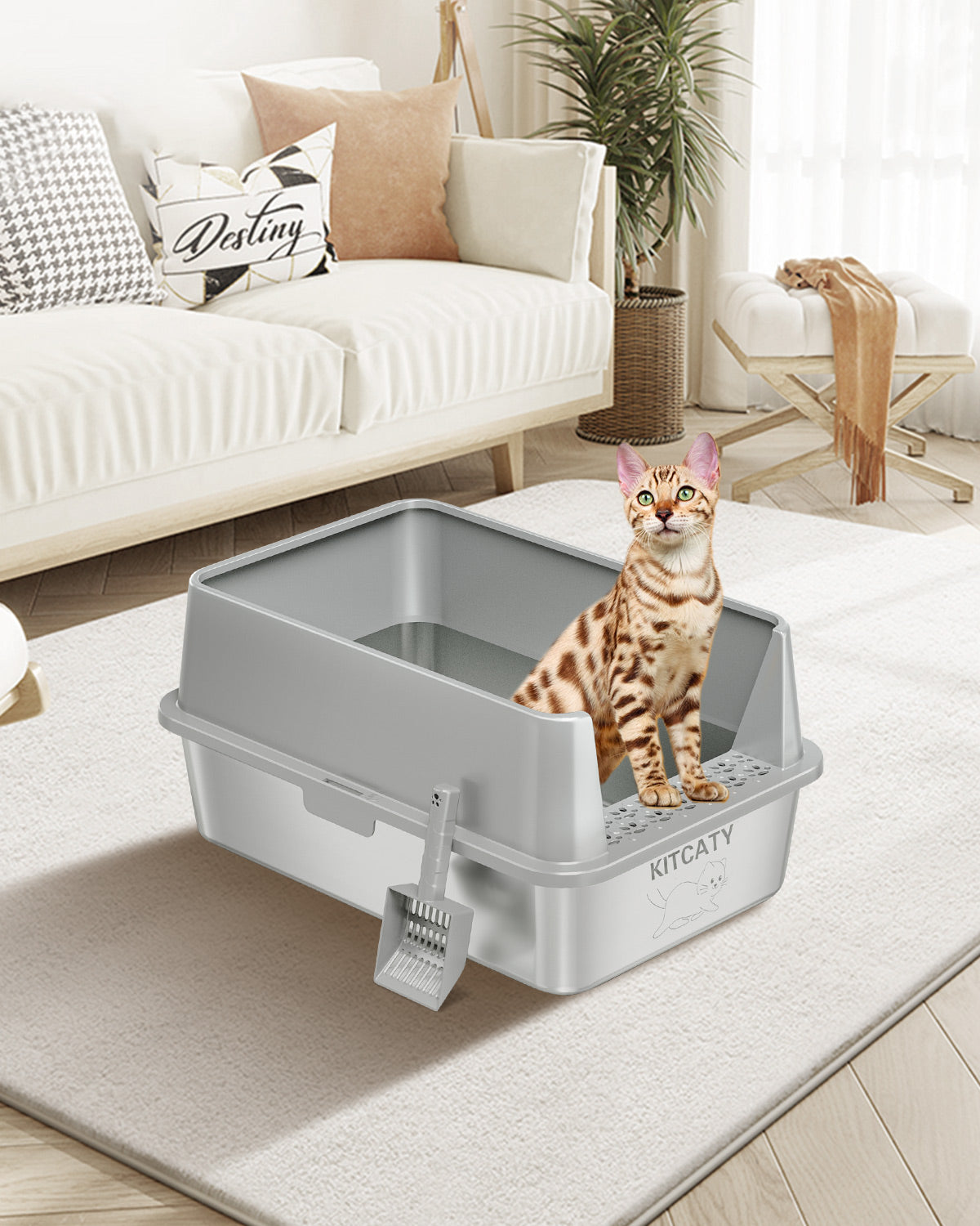 Stainless Steel Cat Litter Box