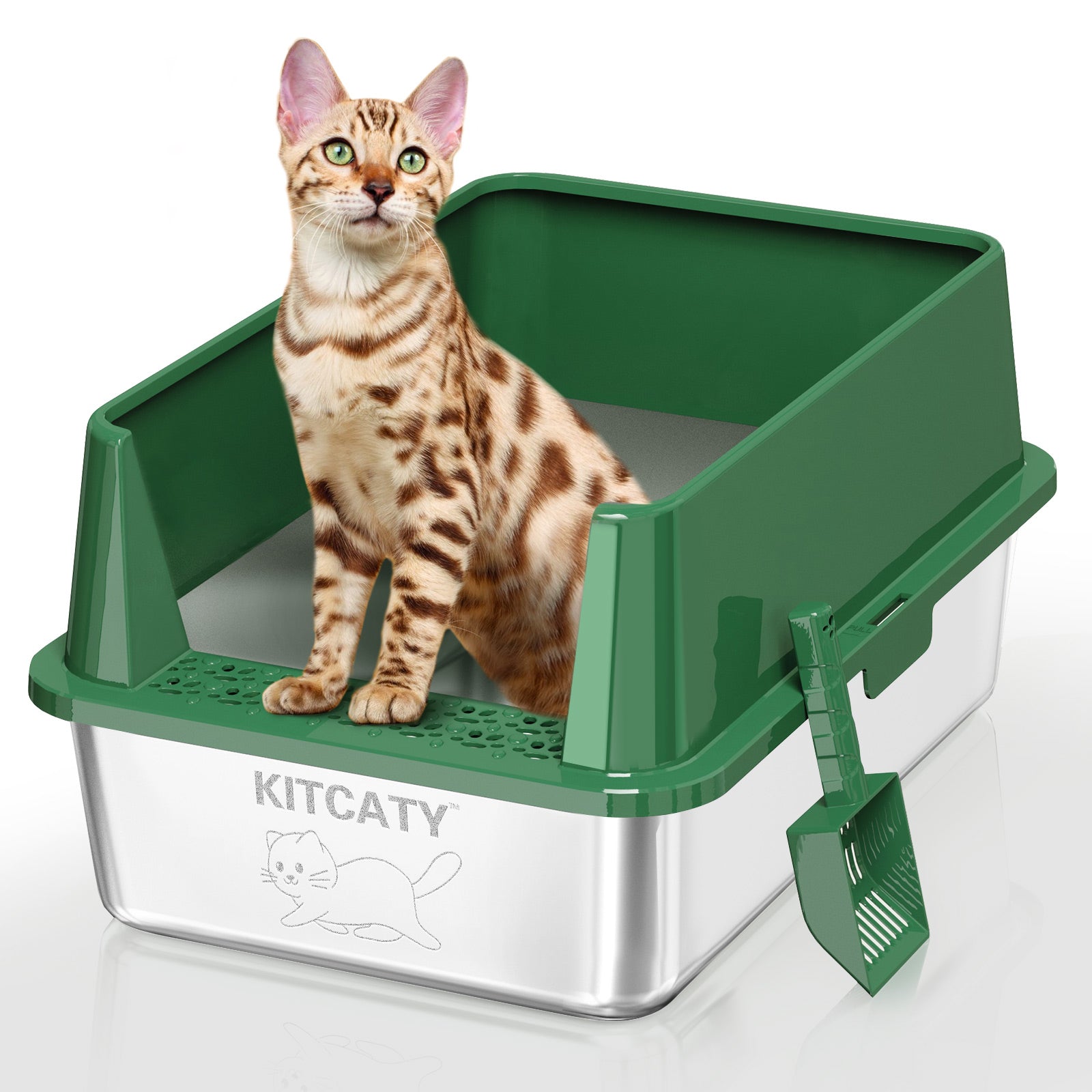 Cat Litter Box with High Sides – My Store - Main Image